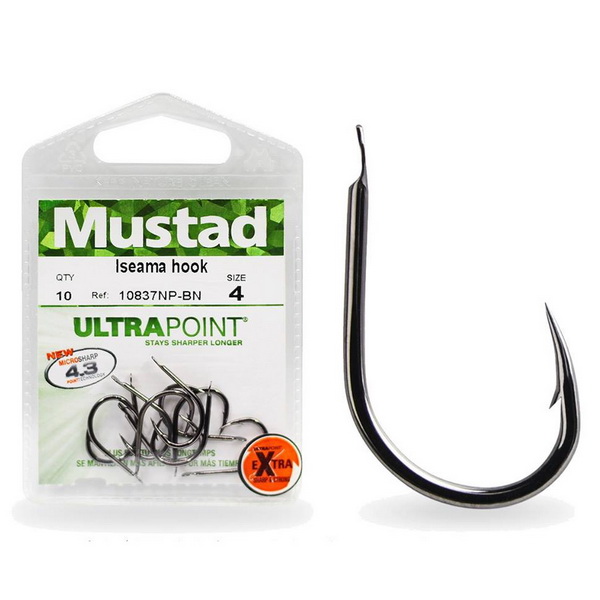 Mustad ultrapoint Iseama 10837NP-BN size:6